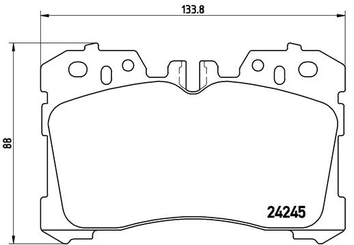 A.B.S. P 83 075 BREMBO Bremsbelagsatz, Scheibenbremse